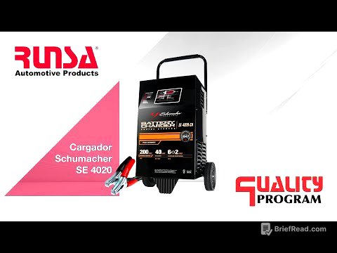 ¿Cómo funciona el cargador de baterías Schumacher SE 4020?