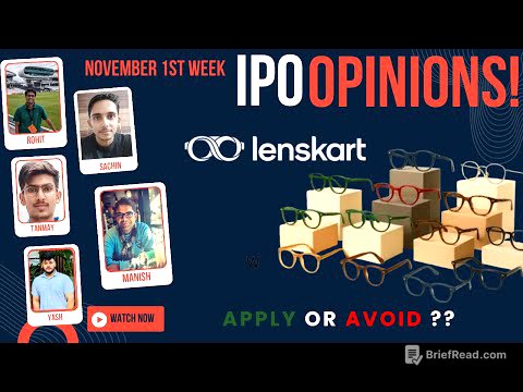Lenskart IPO - Apply/Avoid? - November 1st Week Primary Market Chatter