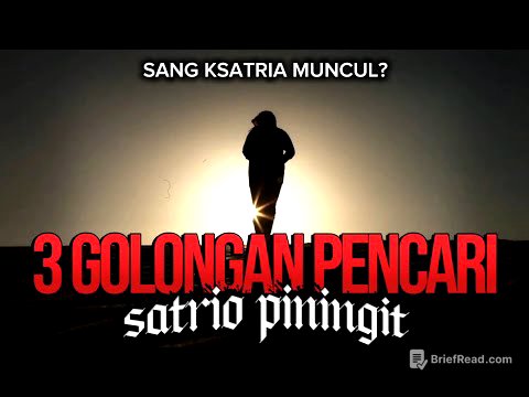 💥Kapan Sang Ksatria Muncul?: Misteri Penantian Satrio Piningit dan Tujuan Kebaikan Bersama