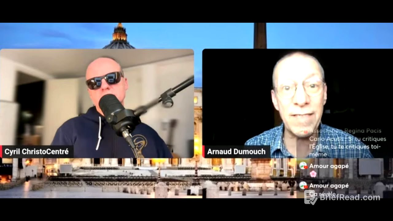 Dans cette vidéo, je remets l'Eglise catholique au milieu de notre foi, par Arnaud Dumouch/Cyril C/