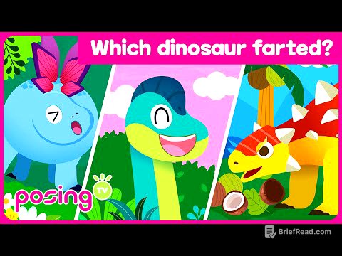 Poop💨Which dinosaur farted? |  Dinosaur Songs | Educational Songs | posingTV