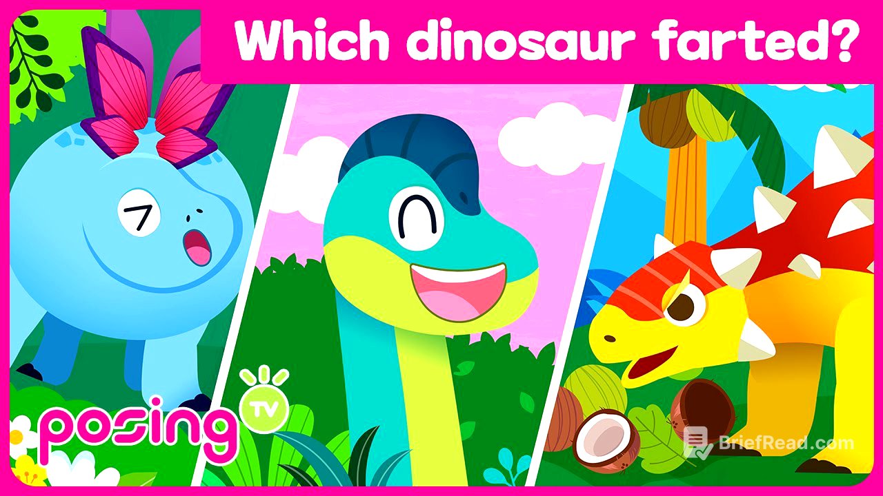 Poop💨Which dinosaur farted? |  Dinosaur Songs | Educational Songs | posingTV