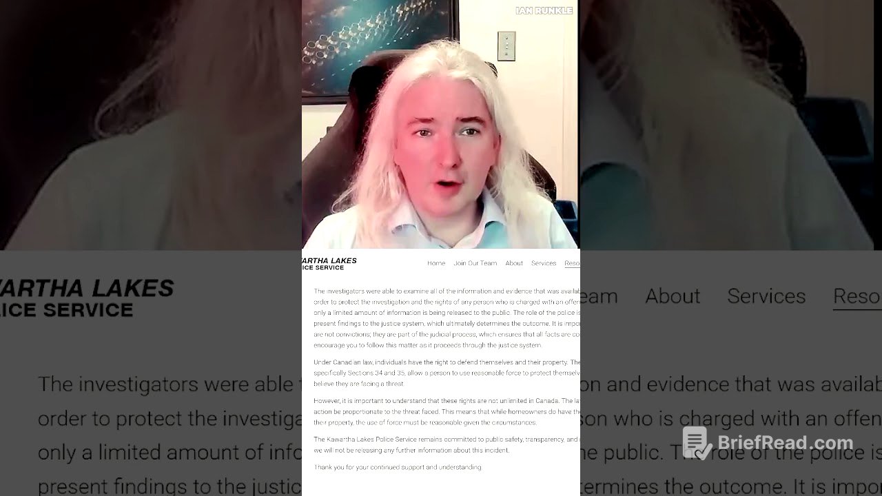 Lawyer Ian Runkle Rebuts Police Statement