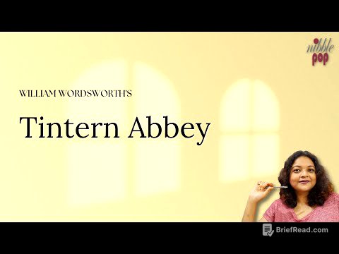 Tintern Abbey | William Wordsworth - Line by Line Explanation