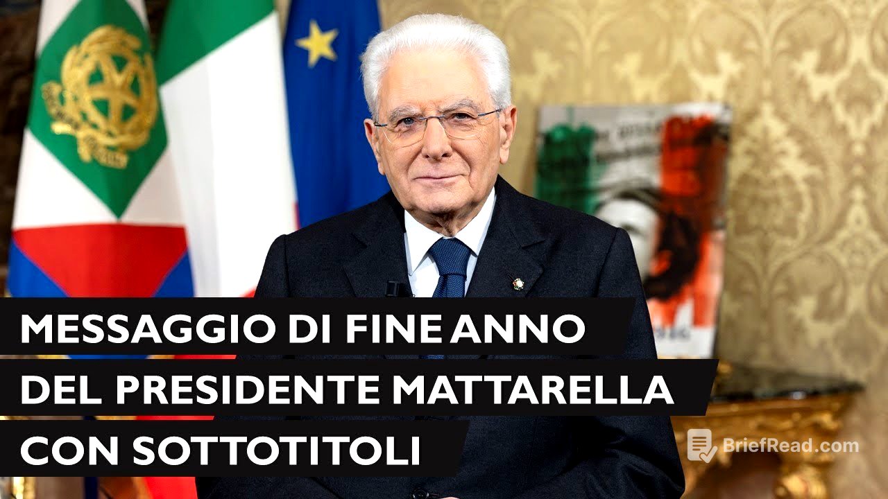 Discorso di fine anno del Presidente della Repubblica Sergio Mattarella sottotitolato