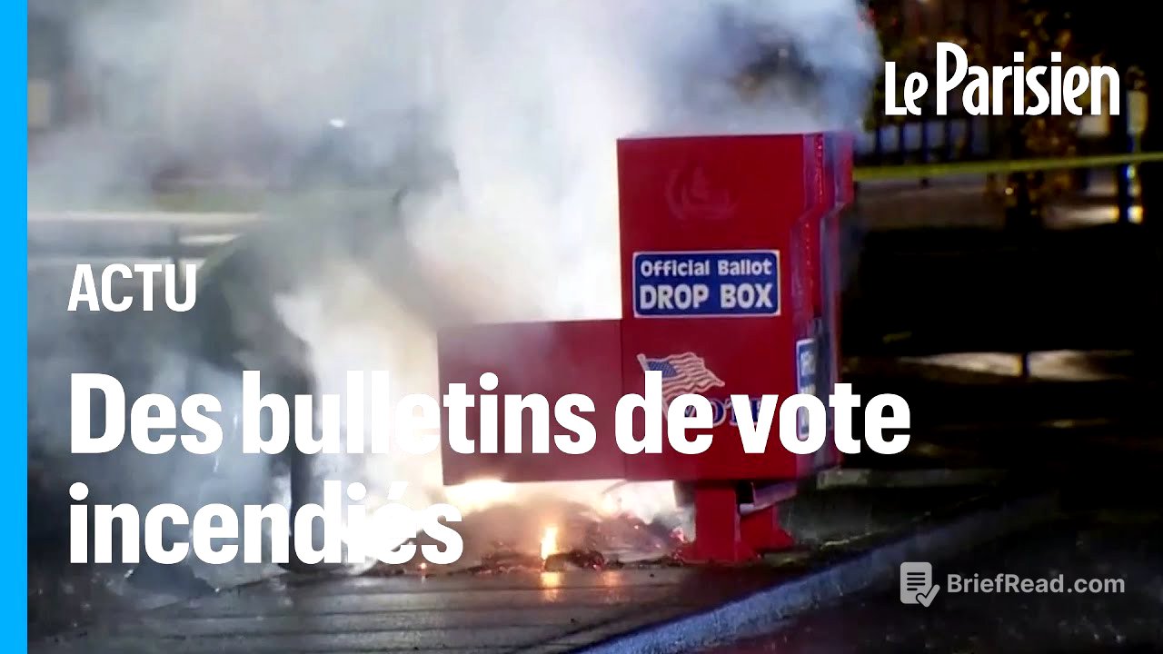 Présidentielle américaine : le FBI recherche les incendiaires de boites à bulletins de vote