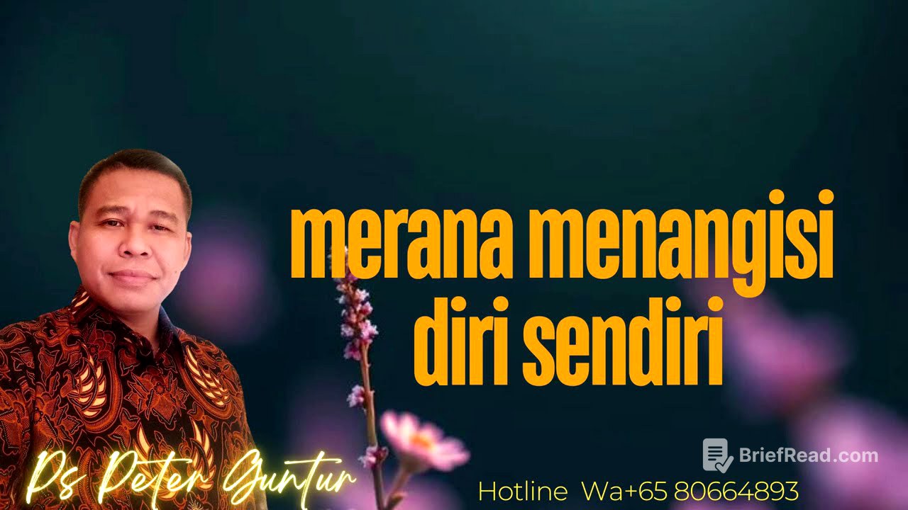 STOP MERANA MENANGISI DIRI SENDIRI -  PETER GUNTUR
