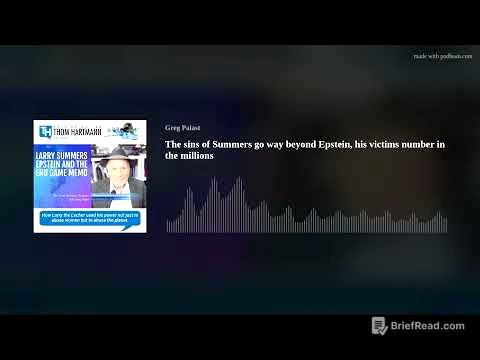 The sins of Summers go way beyond Epstein, his victims number in the millions