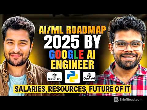 Best AI / ML Roadmap 2025 with Google AI Engineer | Salaries, Resources, Projects