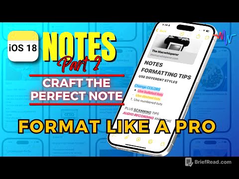 ✍️ Apple Notes - Crafting the Perfect Note