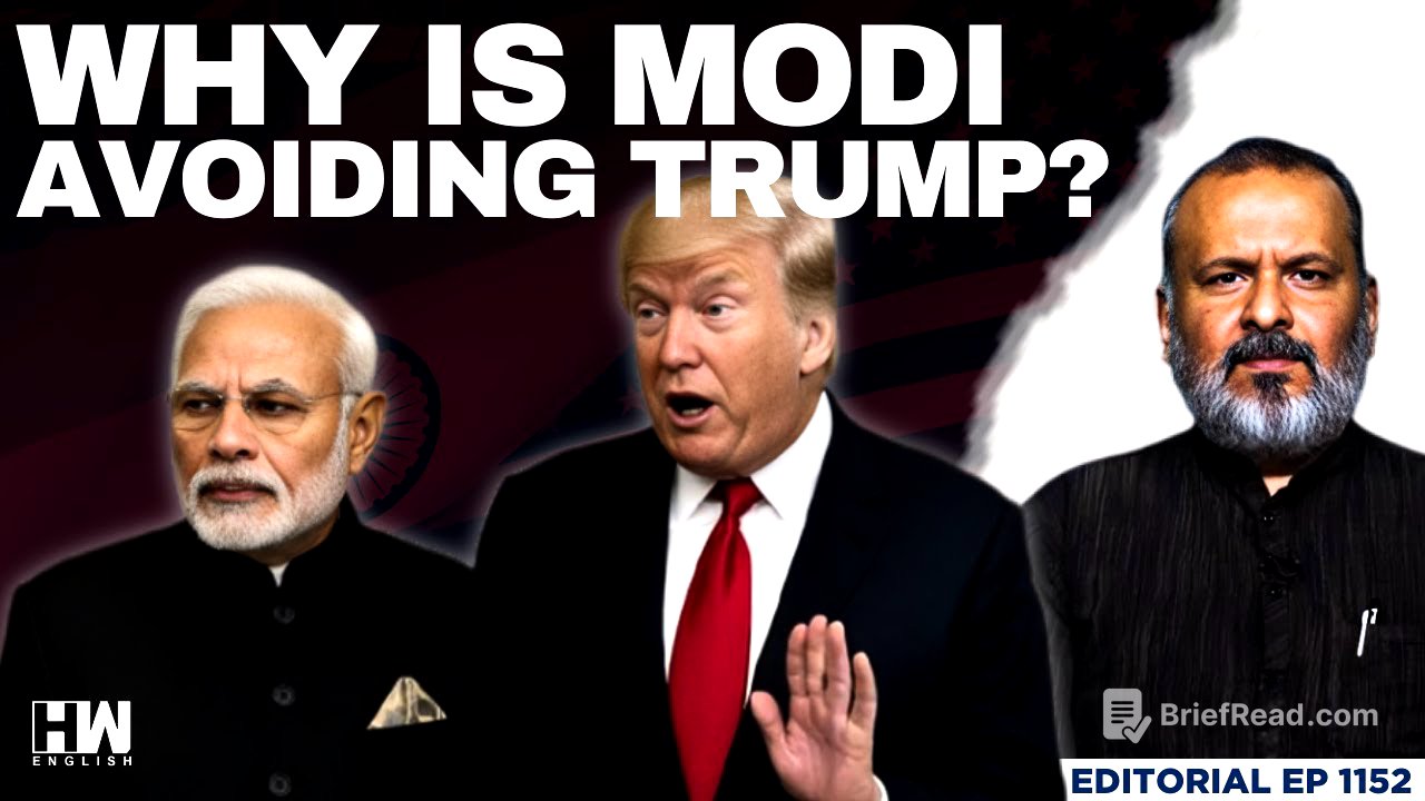 Why Is PM Modi Avoiding President Trump? | Editorial With Sujit Nair | India-US Ties