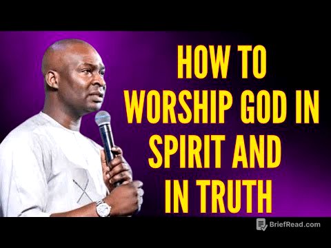 HOW TO WORSHIP GOD IN SPIRIT AND IN TRUTH  - APOSTLE JOSHUA SELMAN 2024