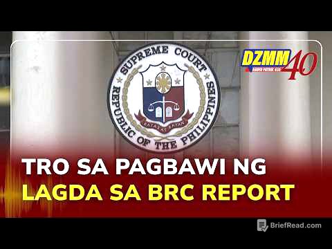 SC denies TRO bid on Blue Ribbon report signatures | Radyo Patrol Balita (15 May 2026)