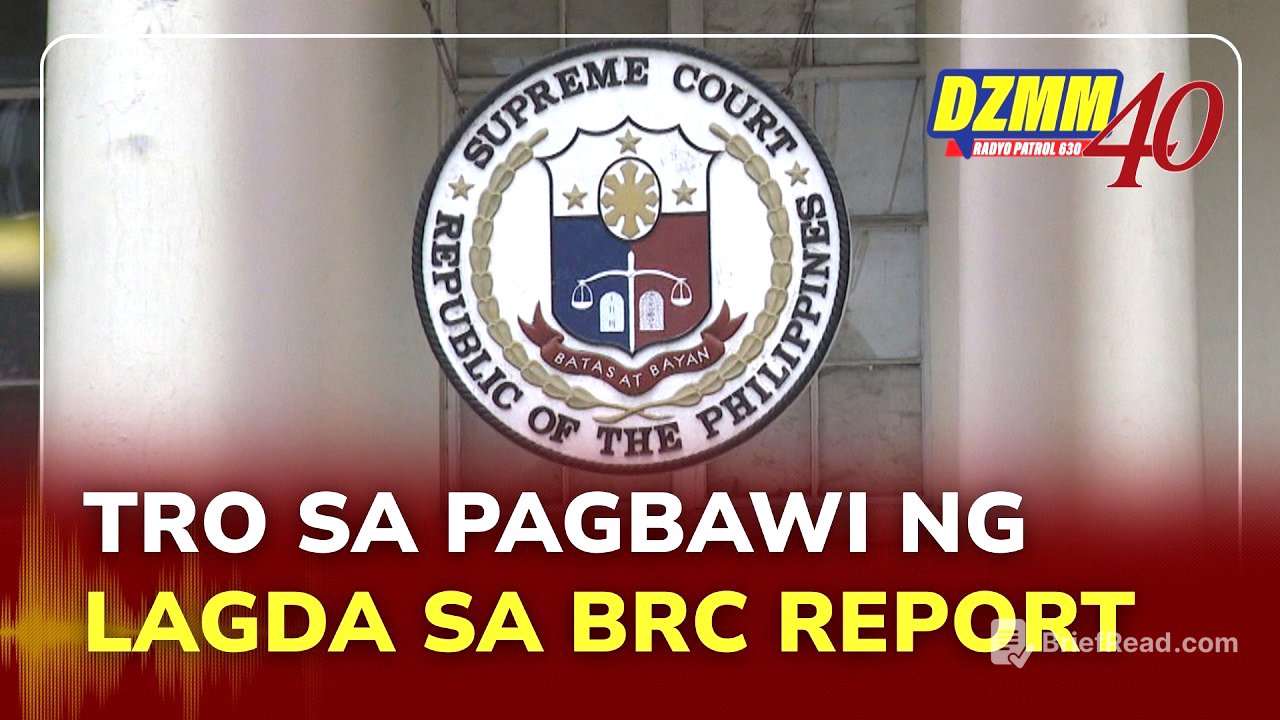 SC denies TRO bid on Blue Ribbon report signatures | Radyo Patrol Balita (15 May 2026)