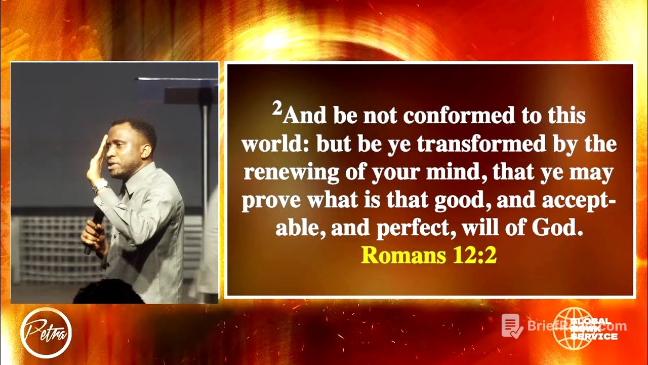 BE NOT CONFORMED: The Power Of Self Determination - Pastor Ayo Ajani