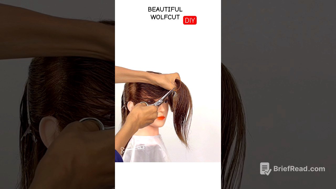 WOLFCUT DIY SO EASY! #haircut #hairstyle #wolfcut #shortvideo