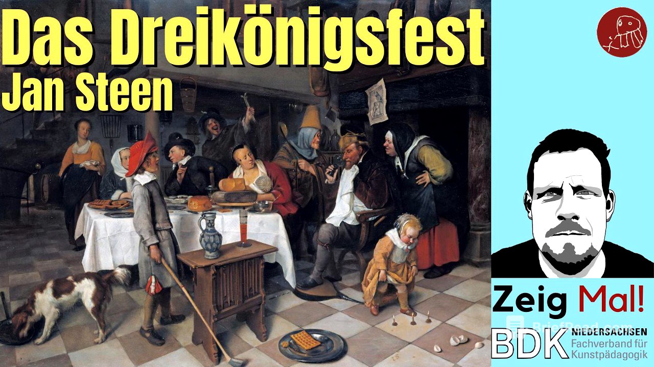 Jan Steen: "Das Dreikönigsfest" (1661) - Chaos und Moral in der Malerei des Goldenen Zeitalters