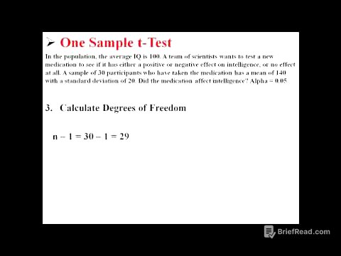 One Sample t-Test