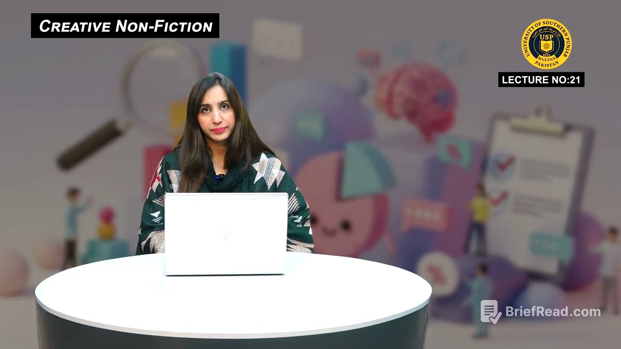 Creative Nonfiction Lecture 21st