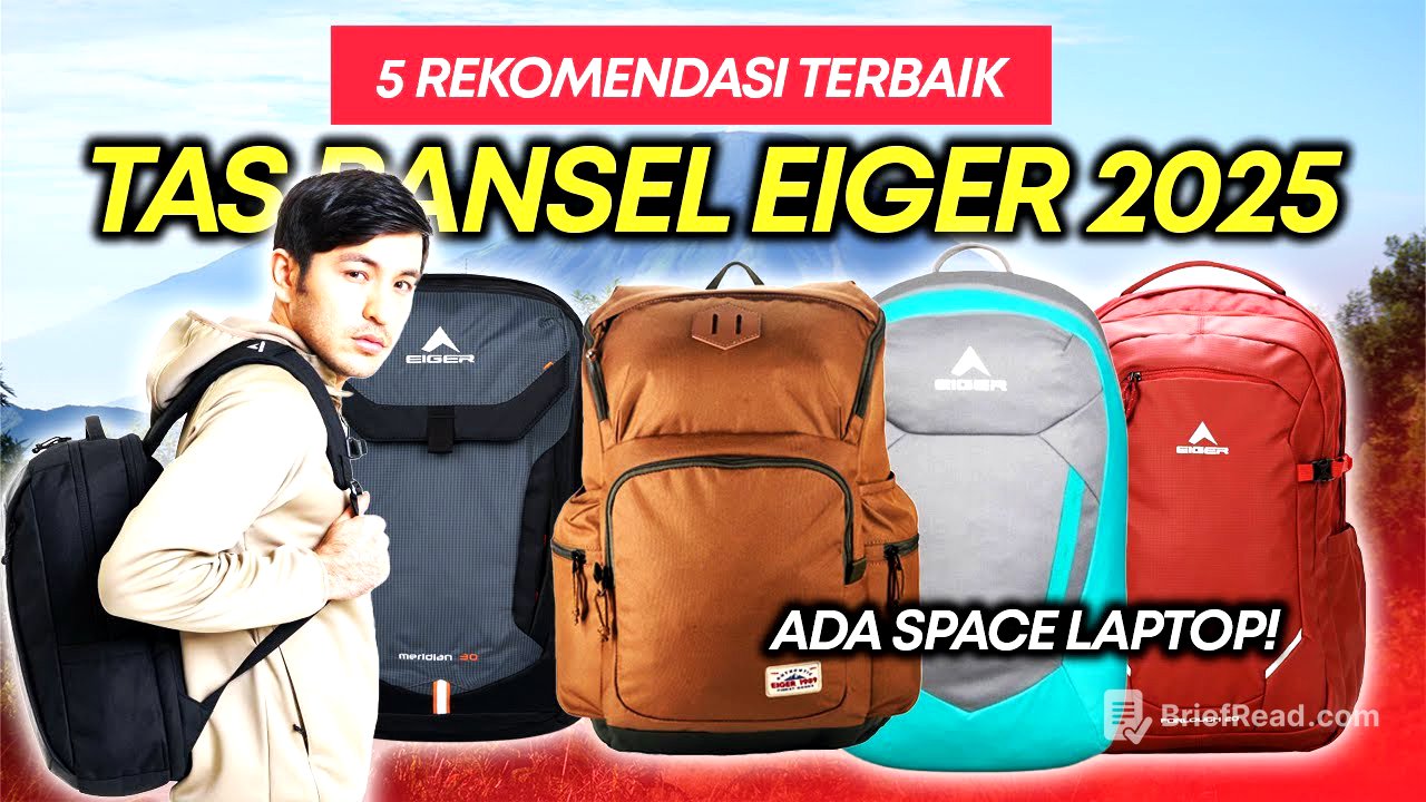 5 Rekomendasi Tas Ransel Laptop Eiger Murah Terbaik 2025