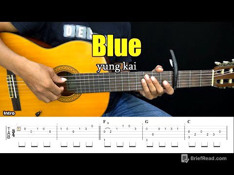 Blue - yung kai - Fingerstyle Guitar Tutorial + TAB & Lyrics