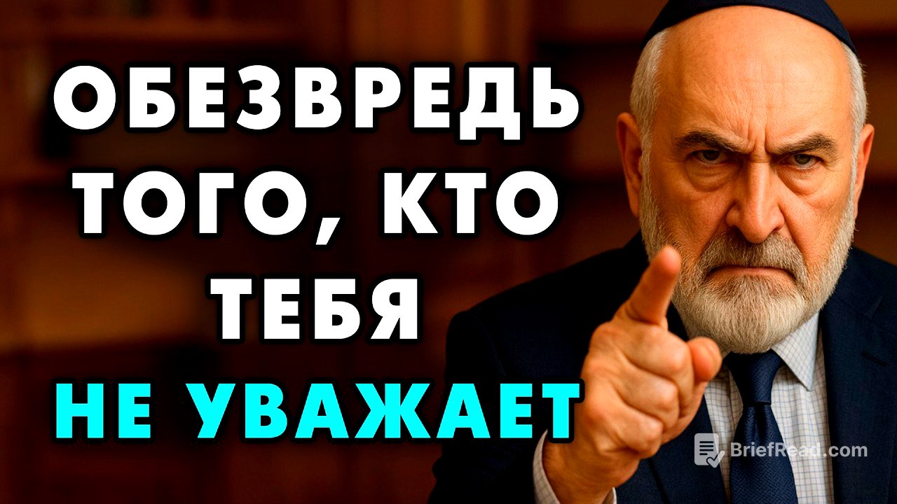 Эти 8 советов Помогут вам Справиться с теми, кто Вас Не Уважает! Еврейская мудрость