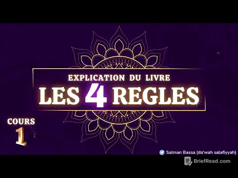 (1/6) Explication du livre "Les 4 règles" - Salman Bassa
