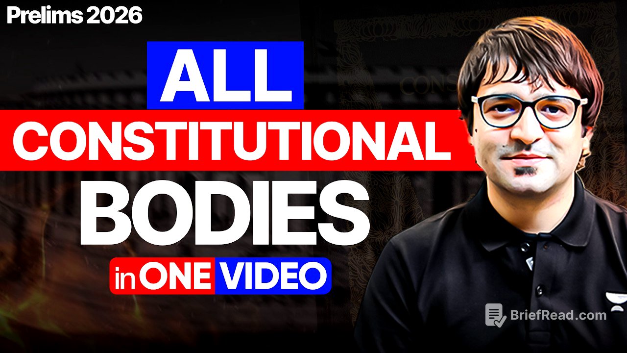 All CONSTITUTIONAL BODIES in ONE SHOT | Prelims 2026 | Sarmad Mehraj | UPSC Polity
