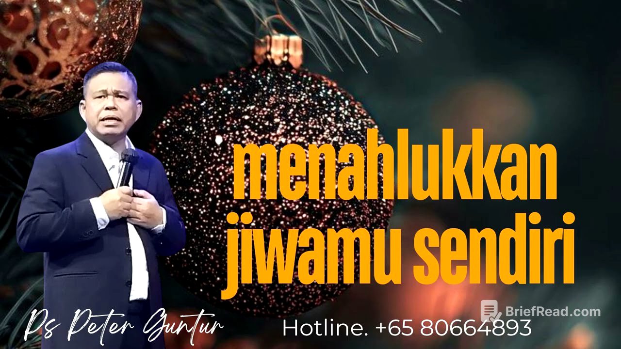 MENAHLUKKAN JIWAMU SENDIRI  -  PETER GUNTUR