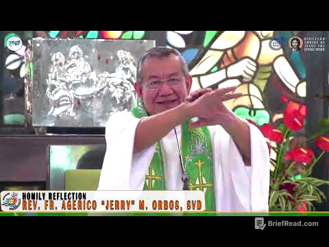 𝗥𝗢𝗔𝗗 𝘁𝗼 𝗧𝗥𝗨𝗘 𝗣𝗘𝗔𝗖𝗘 | 17 August 2025 HOMILY with Fr. Jerry Orbos, SVD | 20th Sunday in Ordinary Time