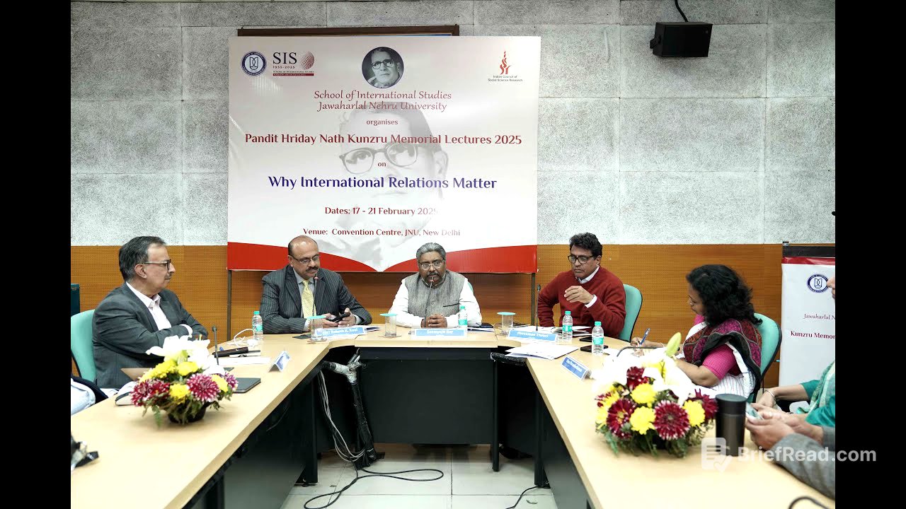 Session - "Indian Roots of American Enlightenment" at Pt. Hriday Nath Kunzru Memorial Lectures 2025