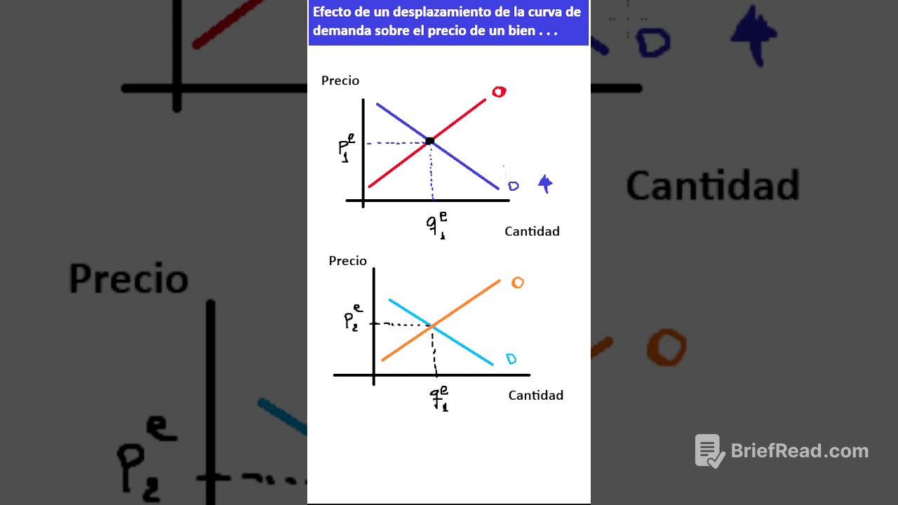Modo Economia: Efecto del desplazamiento de la curva de demanda sobre los precios de equilibrio