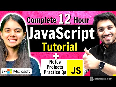 JavaScript Tutorial (2024) for Beginners to Pro (with Notes, Projects & Practice Questions)