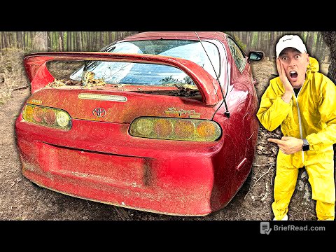 Abandoned Supercar: MK4 Supra Turbo | First Wash in 15 Years! | Car Detailing Restoration