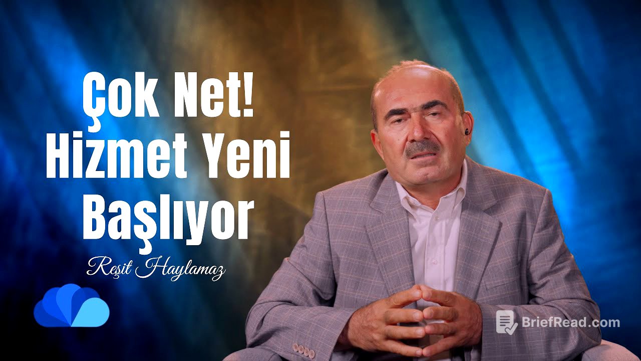 Çok Net! Hizmet Yeni Başlıyor I Dost Meclisi ÖZEL I Dr. Reşit Haylamaz