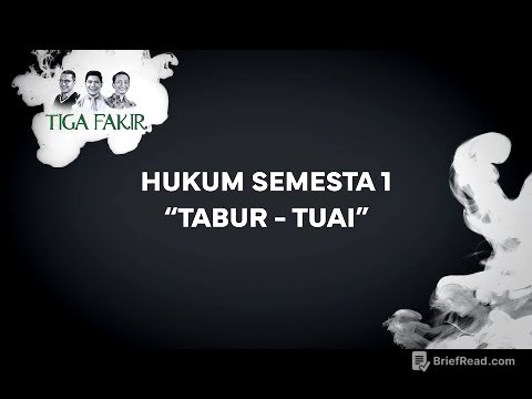 #Eps17 l Hukum Semesta 1 : Tabur - Tuai