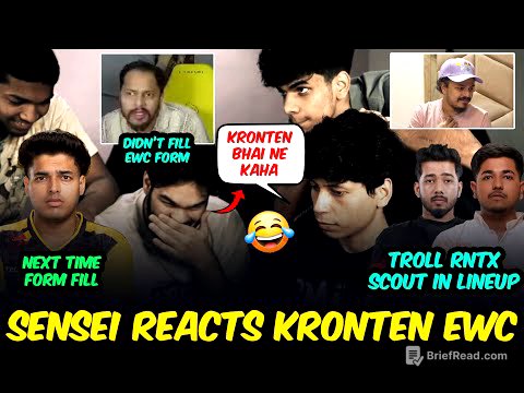Sensei Reacts Kronten EWC Form Fill😂 Troll SCOUT & RNTX Sarang🥵 Jonathan & 8Bit Thug Form Fill