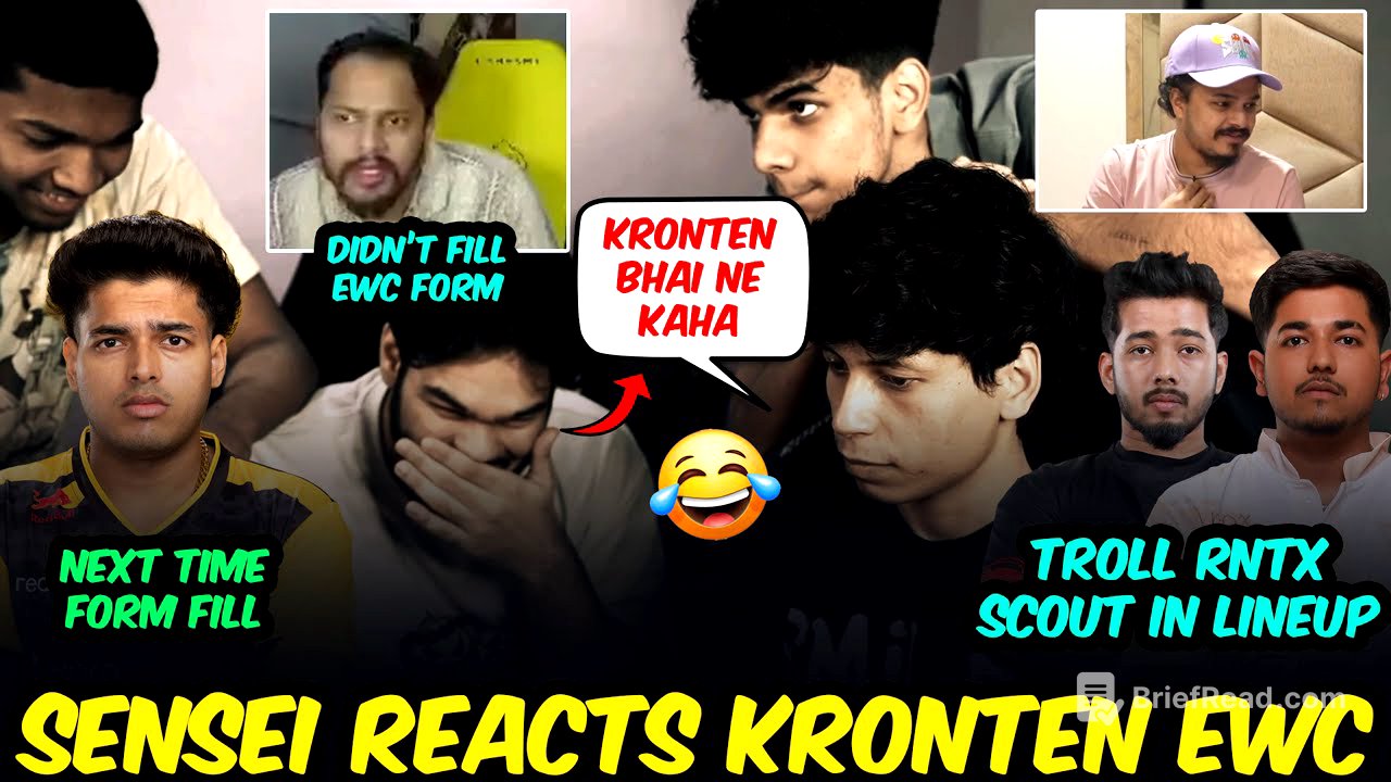 Sensei Reacts Kronten EWC Form Fill😂 Troll SCOUT & RNTX Sarang🥵 Jonathan & 8Bit Thug Form Fill