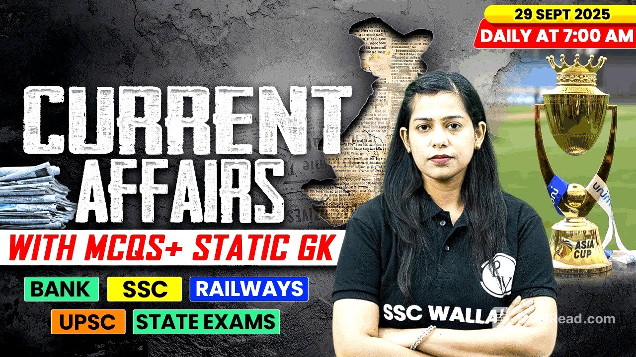 Current Affairs Today | 29 September Current Affairs 2025 | Daily Current Affairs | By Krati Mam