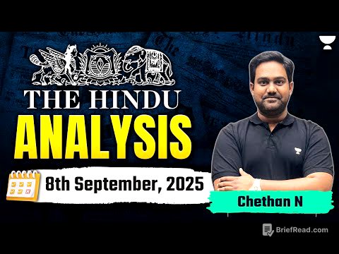 The Hindu Newspaper Analysis | 8th September | UPSC Current Affairs Today | Chethan N