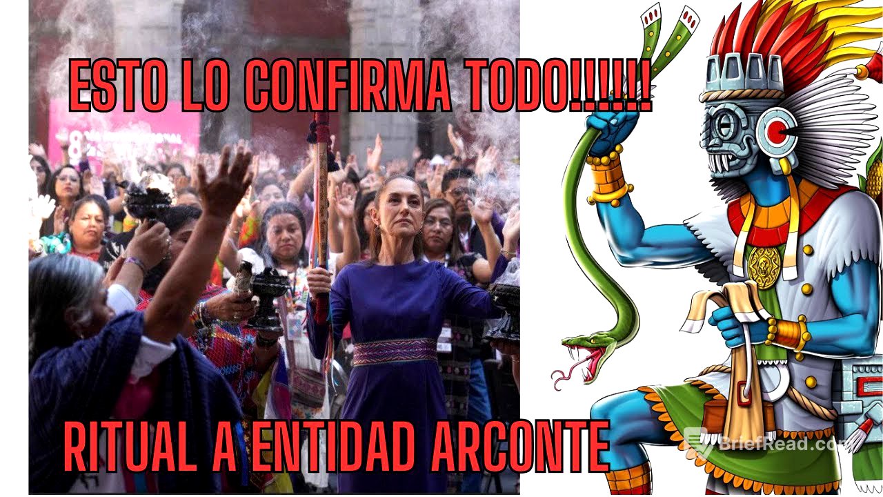 PRESIDENTA DE MEXICO REALIZA RITUAL A ENTIDAD ARCONTE Y FUNCIONA