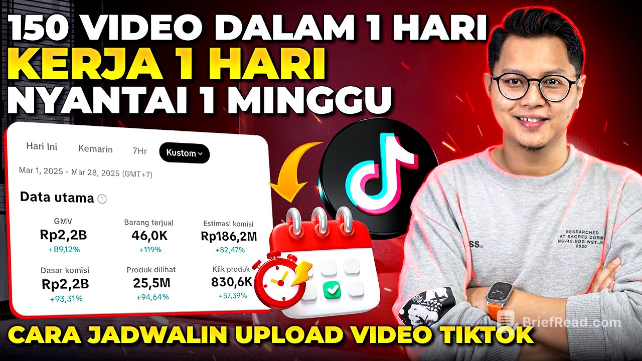 150 VIDEO TIKTOK AFFILIATE DALAM 1 HARI, KERJA 1 HARI, SANTE 1 MINGGU !