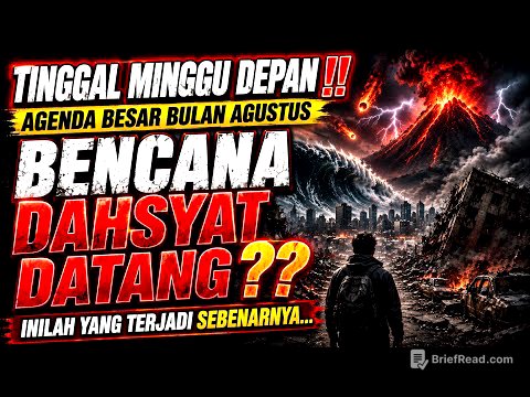 MERINDING‼️AGENDA BESAR BULAN AGUSTUS BENCANA DAHSYAT DATANG❓SIAPKAN DIRI KALIAN YANG TERJADI...