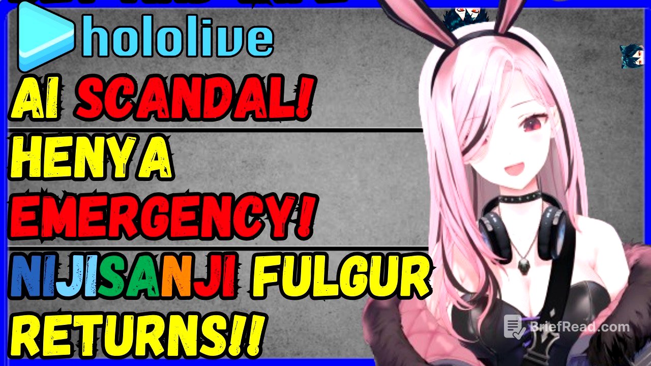 Hololive AI SCANDAL, Henya Mom Emergency, Fulgur is back, Aqua/Sakuna issues, Markiplier hospital