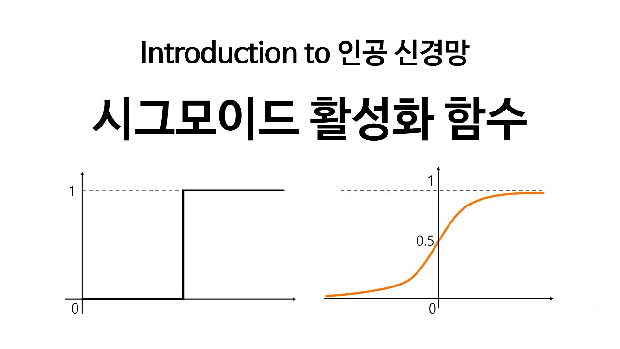[Neural Network 6] 시그모이드 활성화함수