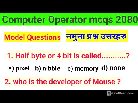 Computer Operator Model Questions 2080 || कम्प्युटर अपरेटर नमुना प्रश्न उत्तरहरु 2080