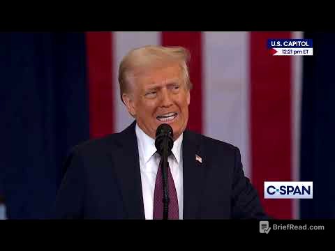 President Donald Trump 2025 Inaugural Address FULL SPEECH
