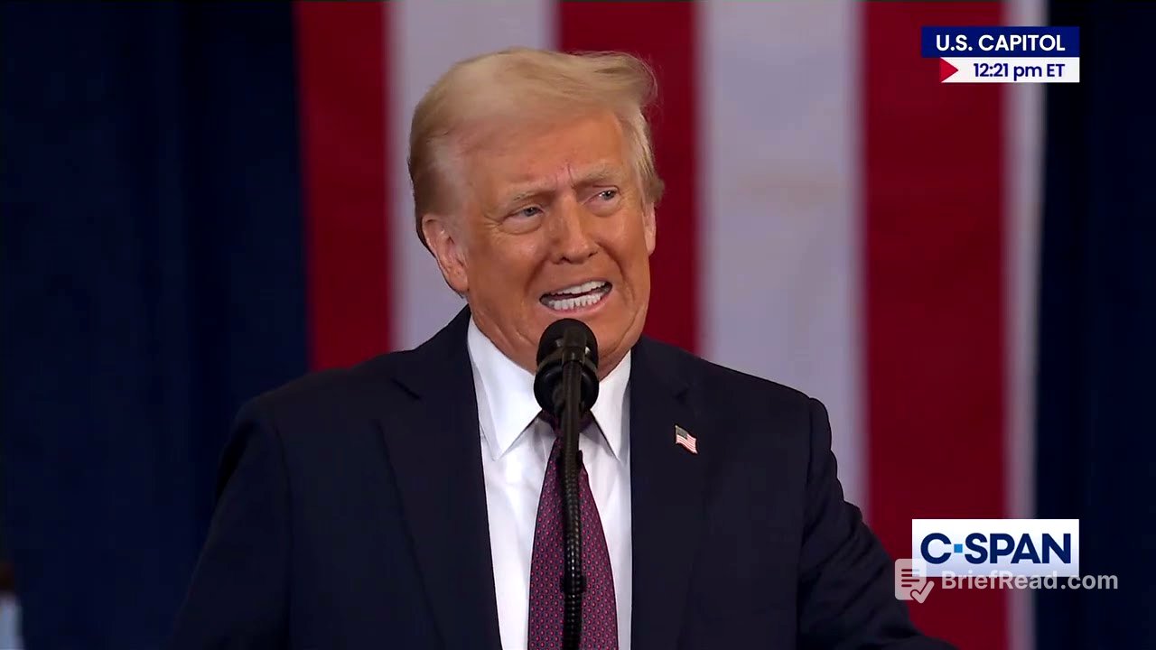 President Donald Trump 2025 Inaugural Address FULL SPEECH