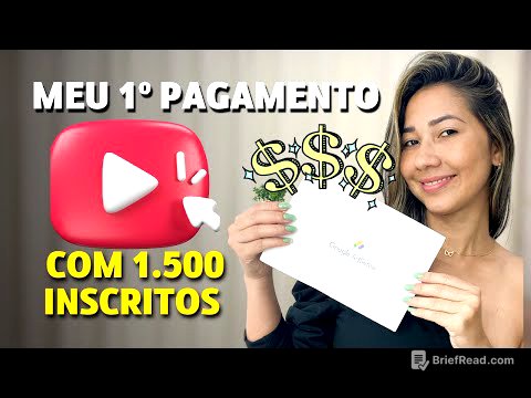 MOSTREI MEU PRIMEIRO PAGAMENTO do YOUTUBE - QUANTO GANHA UM YOUTUBER INICIANTE EM 2026?