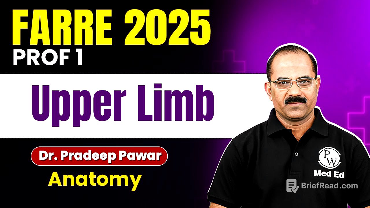 Upper Limb Anatomy MBBS 1st Year Lecture | FARRE 2025 Prof 1 | Dr. Pradeep Pawar #mbbs  #farre